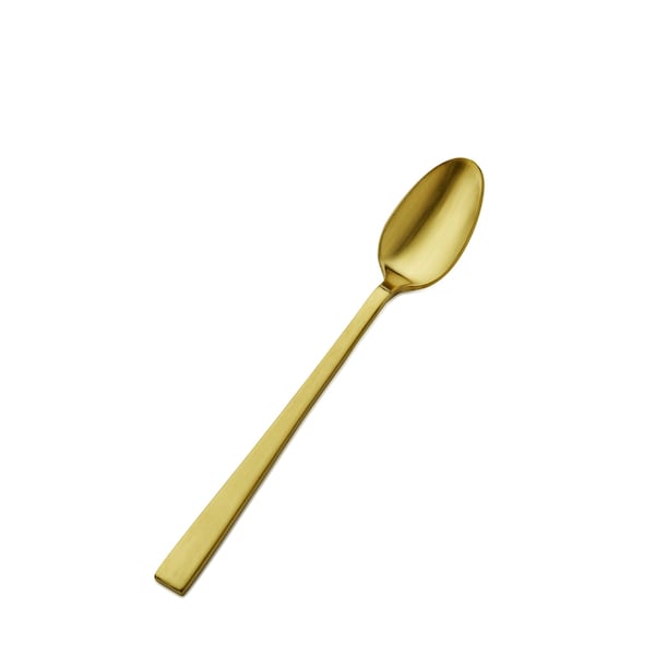 Bon Chef Roman, Ice Teaspoon, Matte Finish, 18/10, 7.25" - Gold Matte , set of 12 S3702GM - main